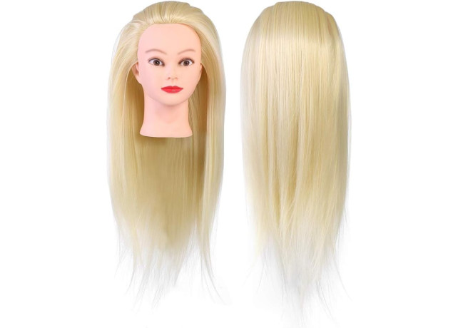 Cap de probă din fibră termorezistentă, blond, 65 cm 